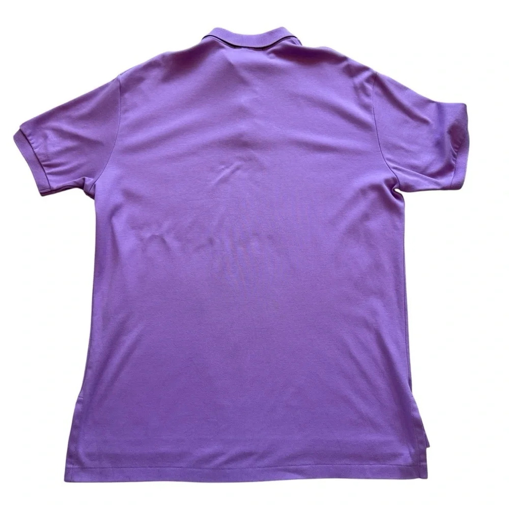 Polo Ralph Lauren Polo Shirt Mens L Purple Classic Fit Short Sleeve Golf Cotton
